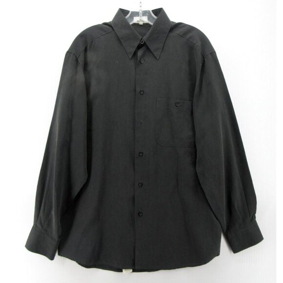 Zanella Shirt Medium Button Down Pocket Collared Textured Italy * - Picture 1 of 12
